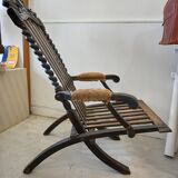 Chaise longue period Napoleon lll style Louis XV