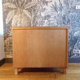 Vintage sideboard with 2 formica and wood doors