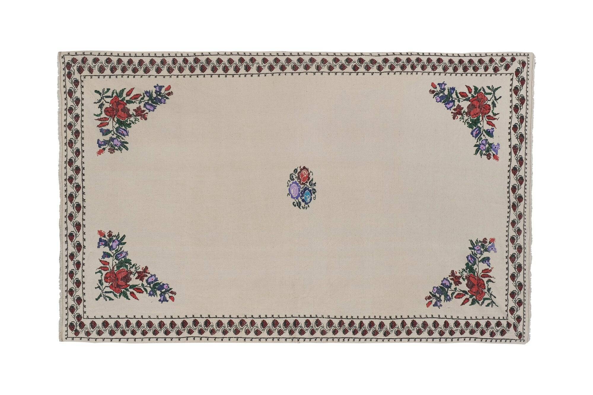 Vintage Turkish kilim handwoven 166x250 cm