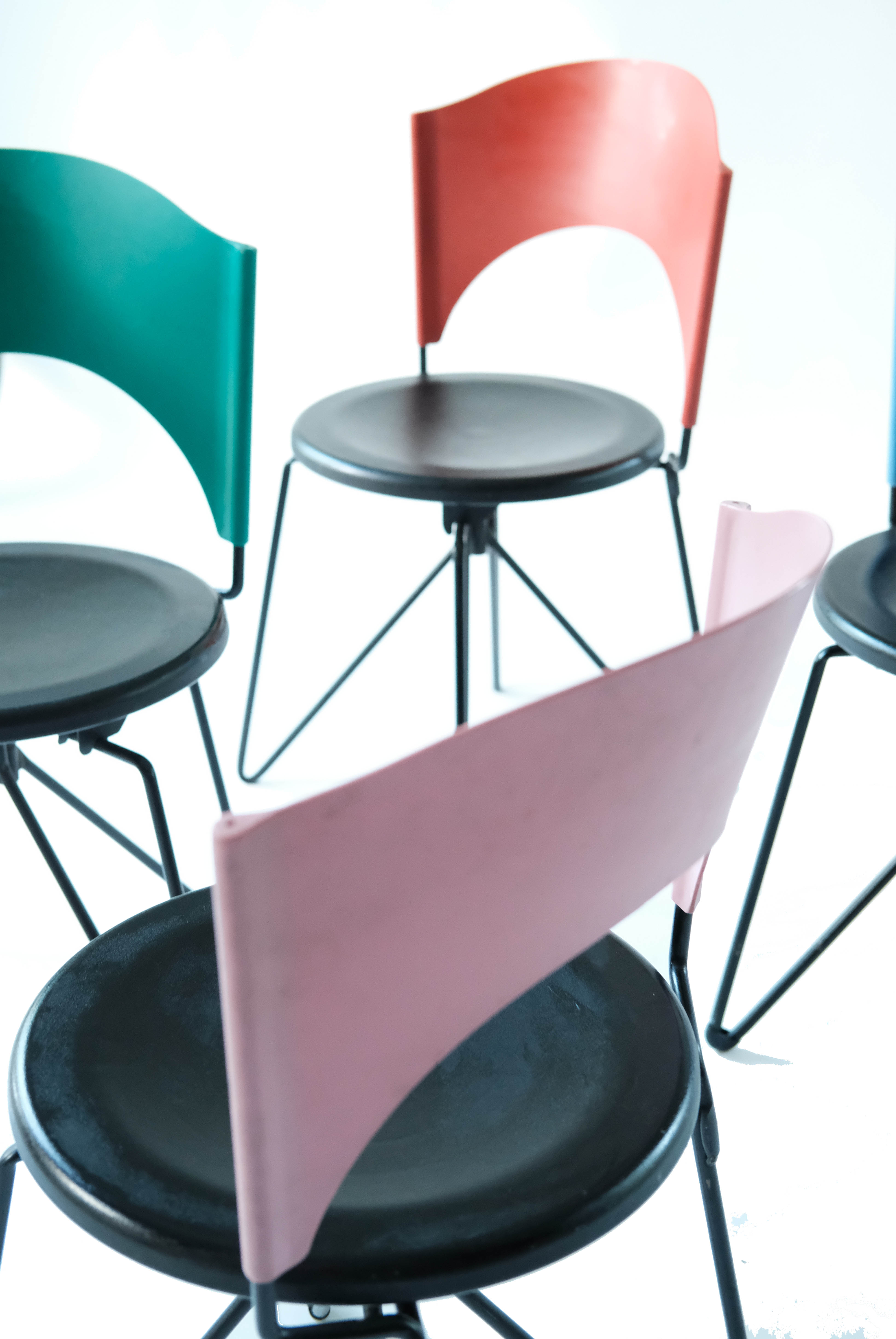 Collectible Chairs "Sofia" Design Carlo Bartolli for Bonaldo, Italy 1989