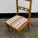 Lot de 4 chaises de salle à manger vintage en acajou