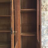 Large oak glass library - 1950