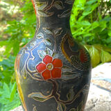 Vase cloisonné style Indien
