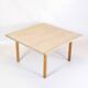 Coffee Table Made In Light Oak By Hans J. Wegner For Andreas Tuck Møbelfabrik From 1960s