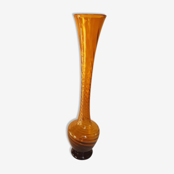 Vase soliflore en verre vrille