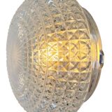 Vintage Glass Wall or Ceiling Light, 1970s