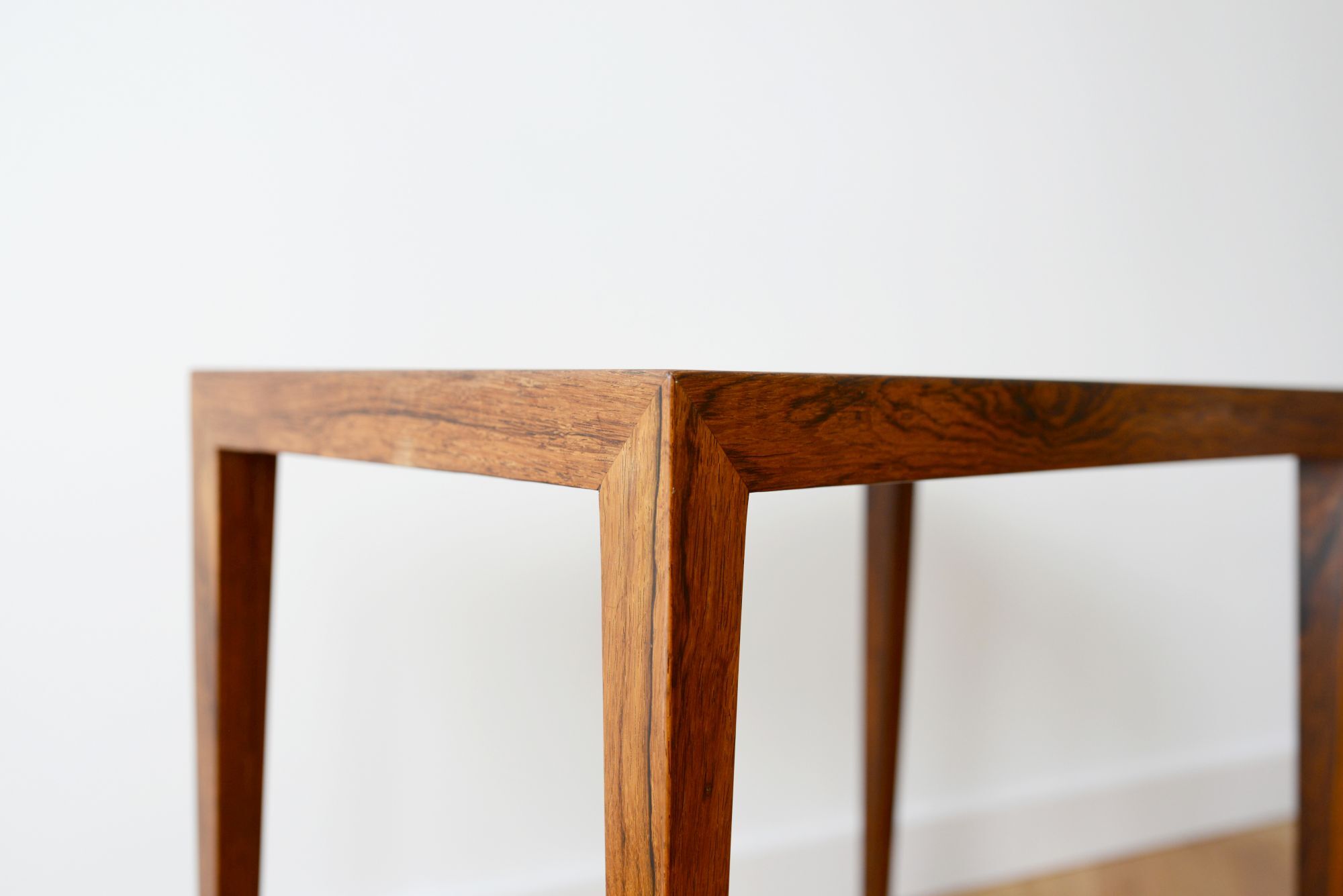 Table en palissandre minimaliste, Danemark années 1960-70