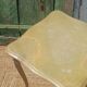 Vintage side table in gilded brass with an onyx top.