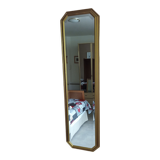 Octagonal beveled mirror - gilded frame 30x 140cm
