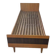 Double bed Mid-Century in brown and black wood, 1960s, Czech production.
