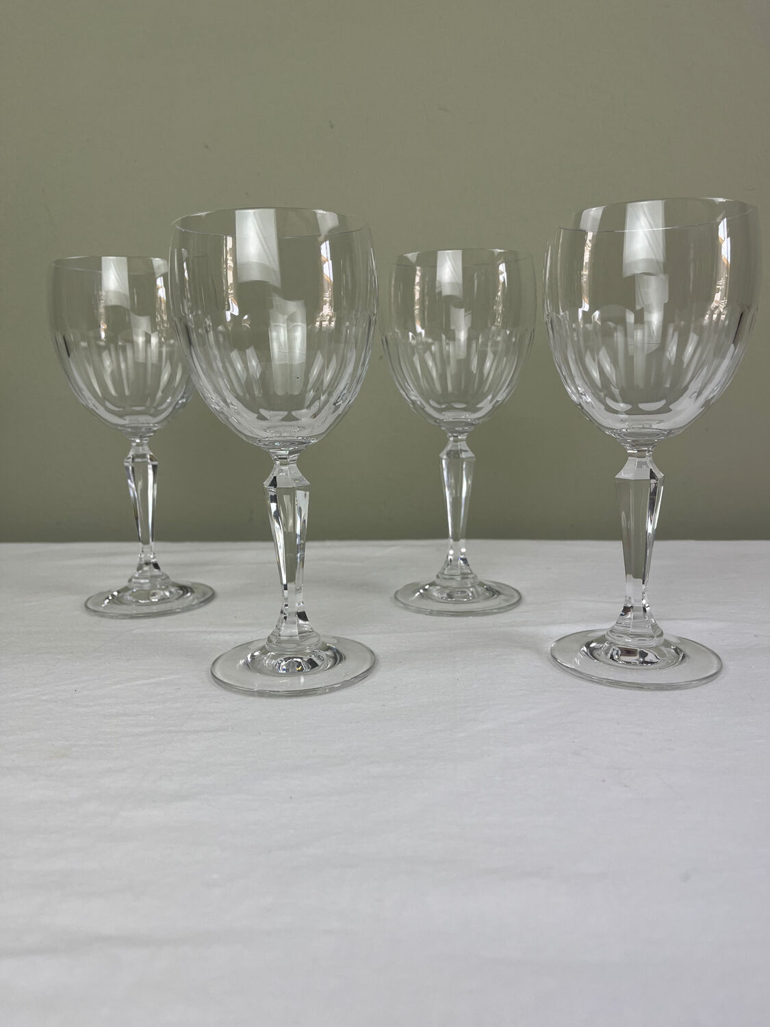 Crystal water glasses
