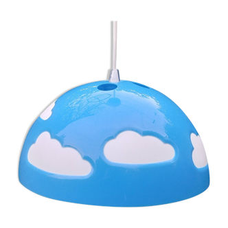 Suspension Ikea Skojig de chez IKEA - vintage modèle années 90 décor nuages/bleu