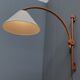 Danish teak wall lamp by Domus Denmark 1970s