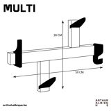 Hand-carved coat rack