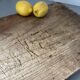 Old wooden cutting board
