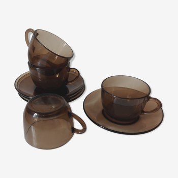 Tasses vereco verre fumé