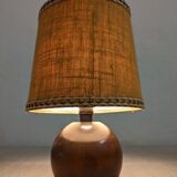 Vintage wooden bedside lamp