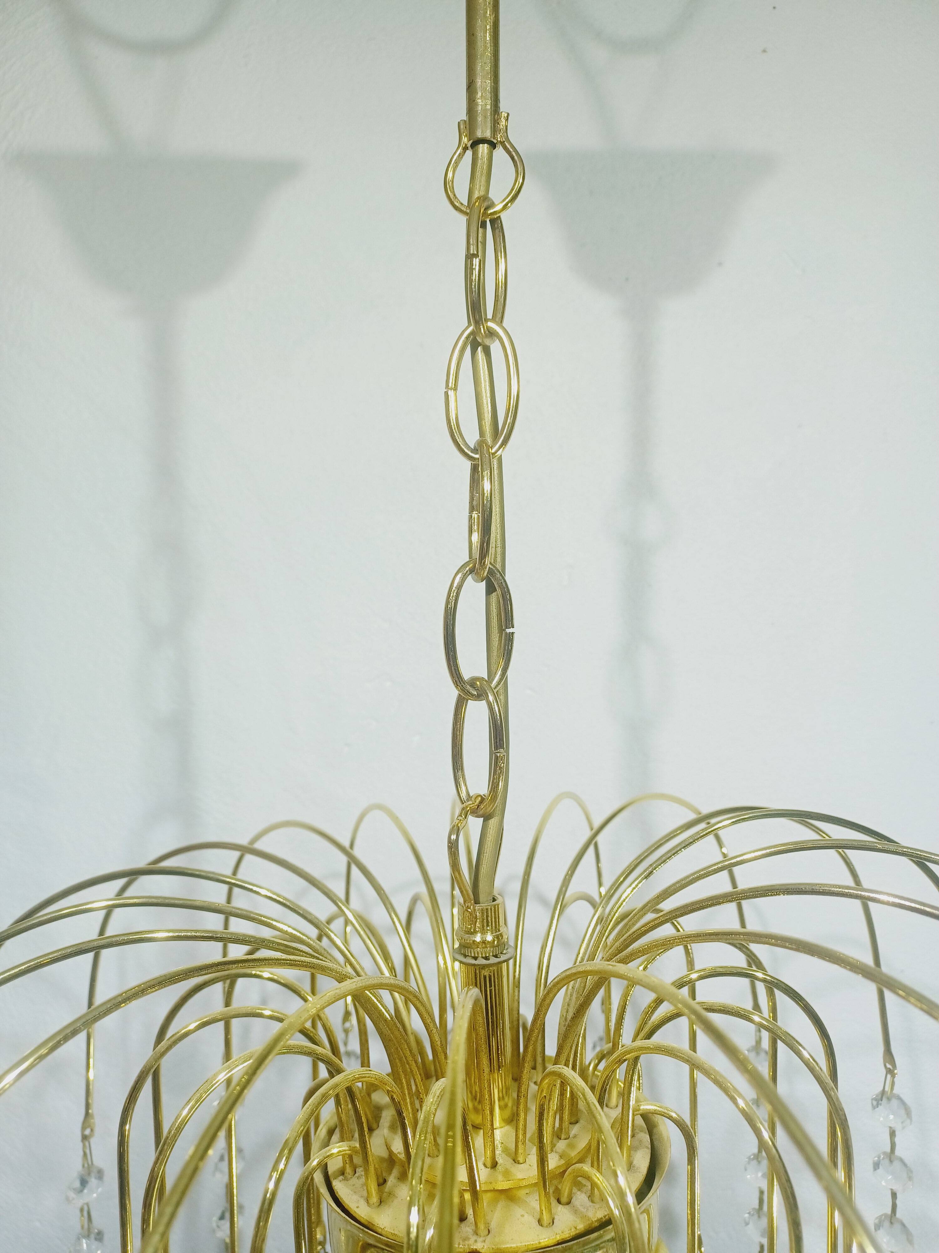 3 light crystal chandelier