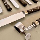 12 table knives and leg of lamb service 1900