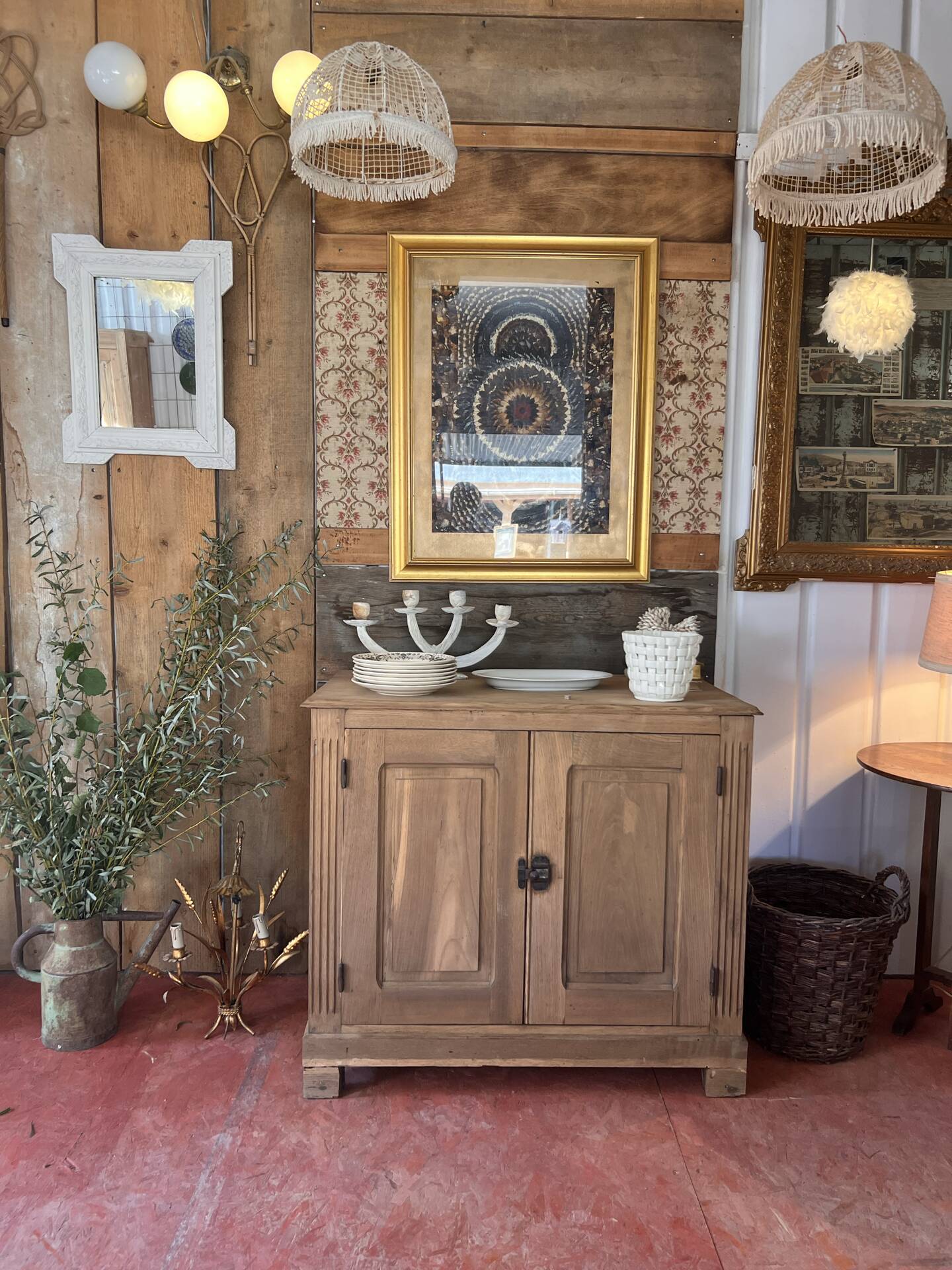 Solid wood sideboard
