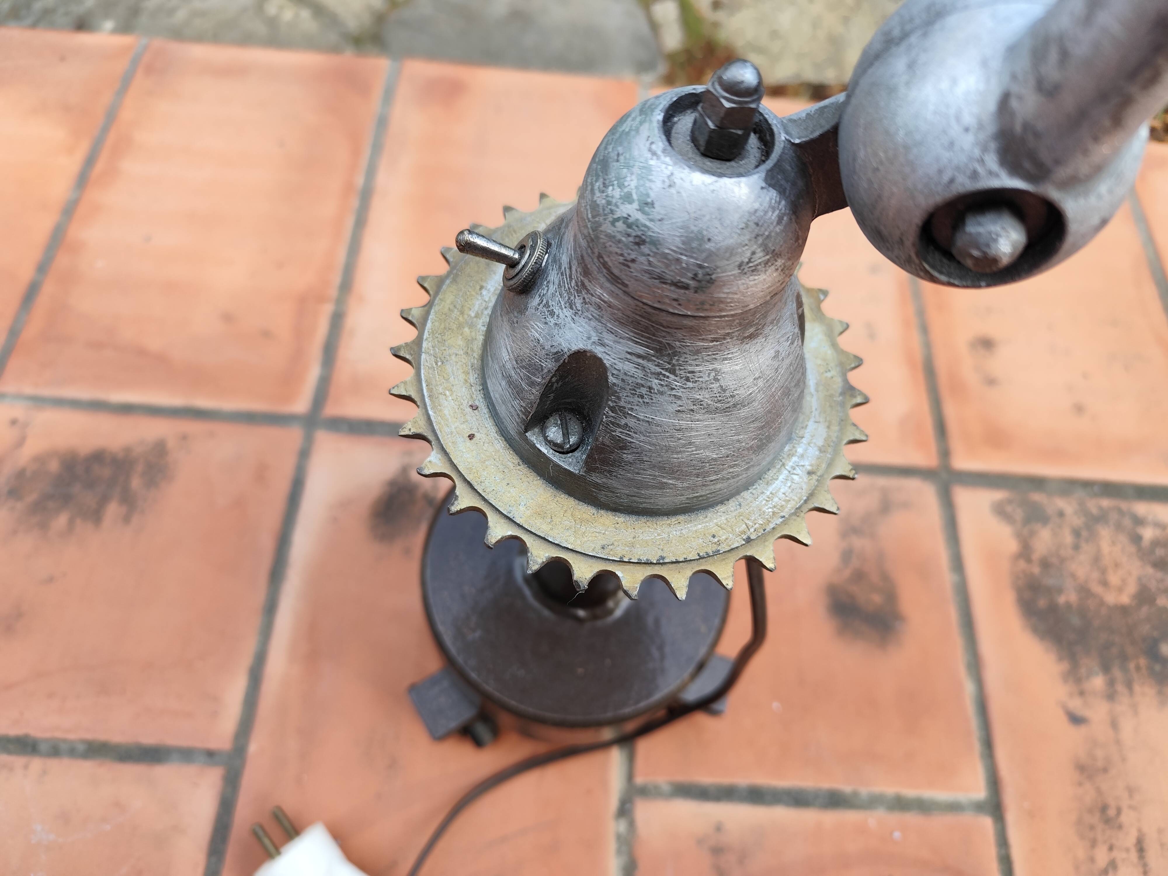 Jieldé Floor Lamp, 2-Arm Vintage Table Lamp, 50s/70s