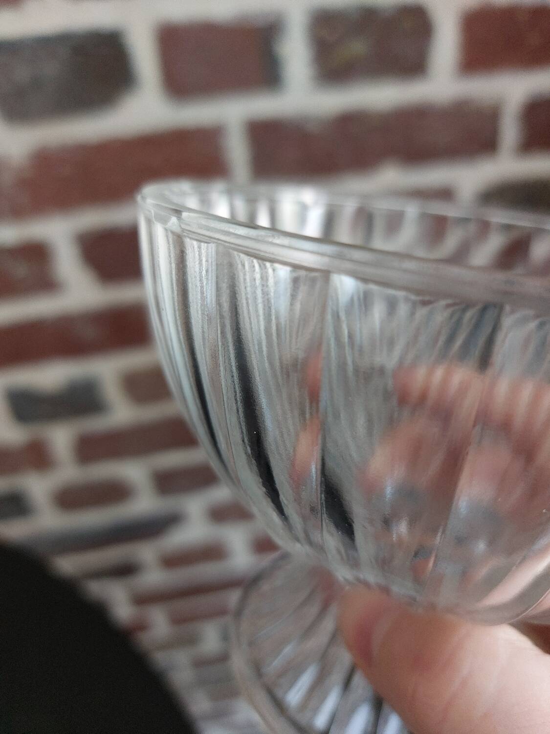 Old sugar bowl or glass candy dish