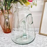 Carafe verre soufflé avec compartiment