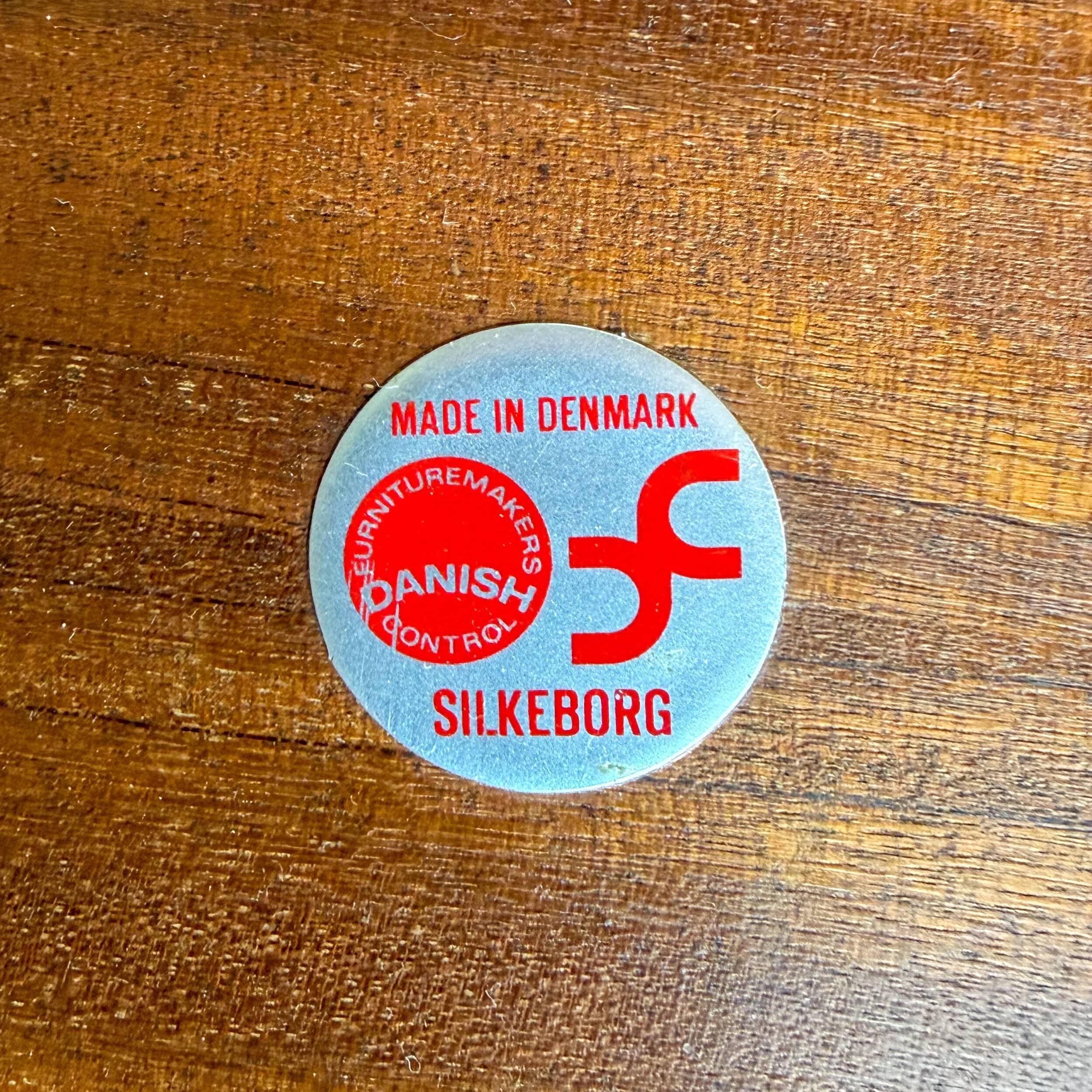 Table à manger ronde en teck Silkeborg avec rallonges