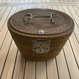 Asian teapot in basket