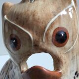 Ceramic Sculpture Figurine Signed MOSSER Gilbert Owl Hulotte Owl
