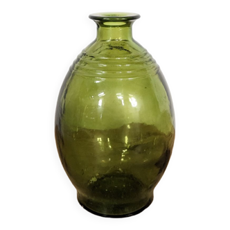 Handcrafted green vase