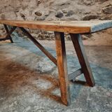 Banc Ancien Rustique en Bois | Style Ferme & Campagne