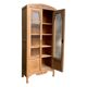 Parisian glass cabinet art deco raw wood 1930