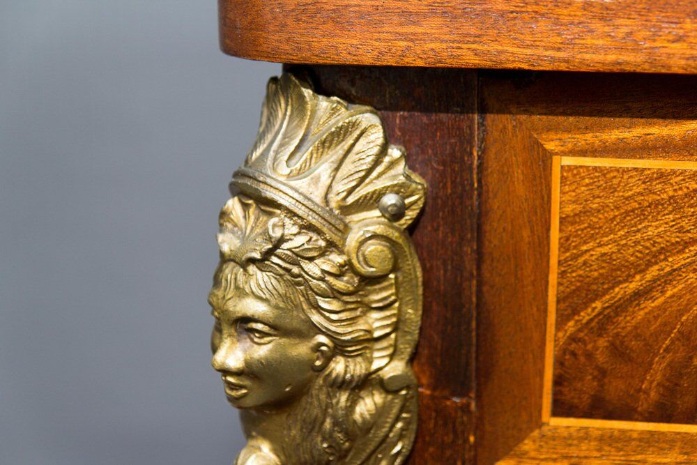 French Louis XV style table with bronze mounts