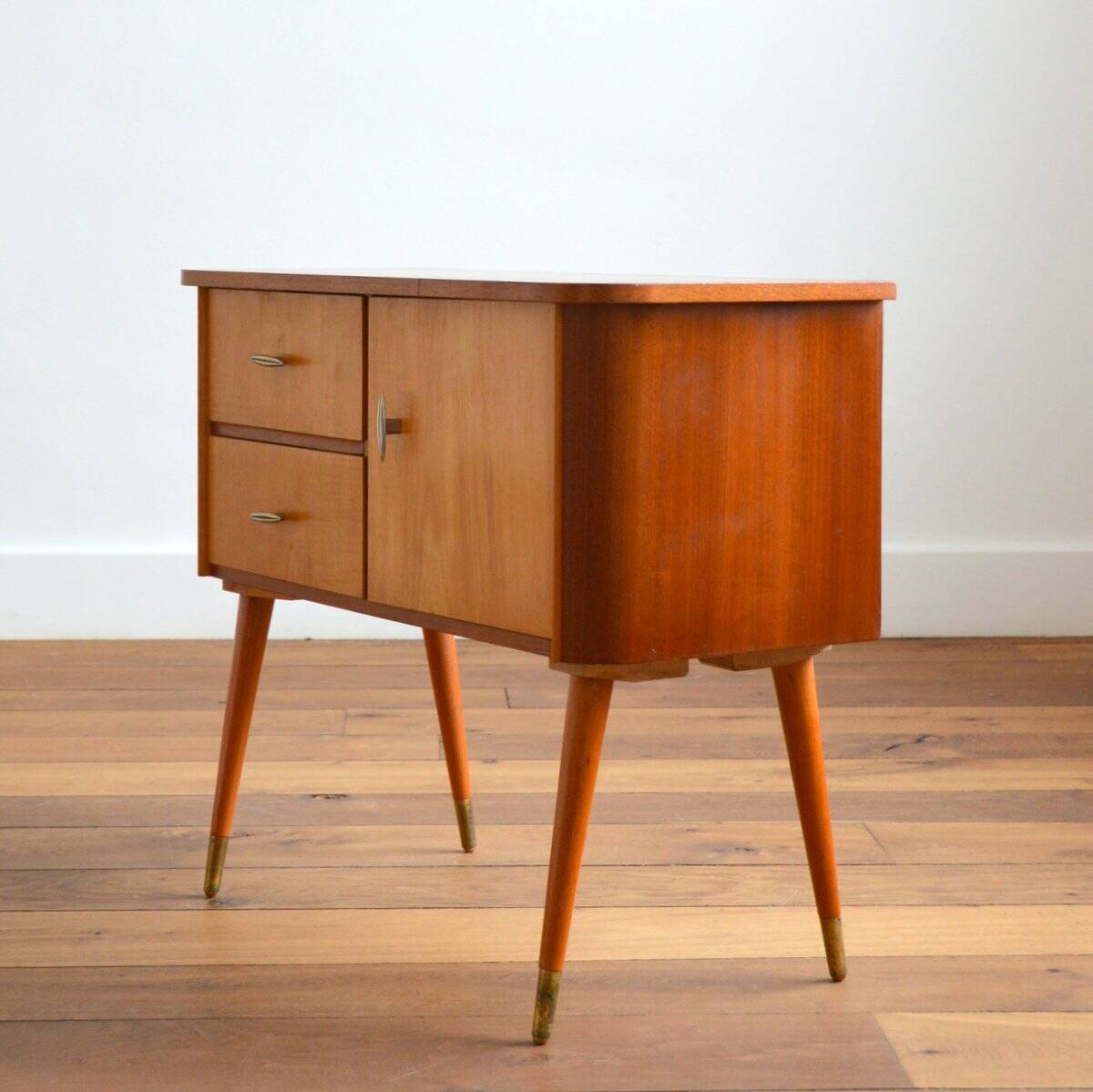 Vintage compass foot console 1950s