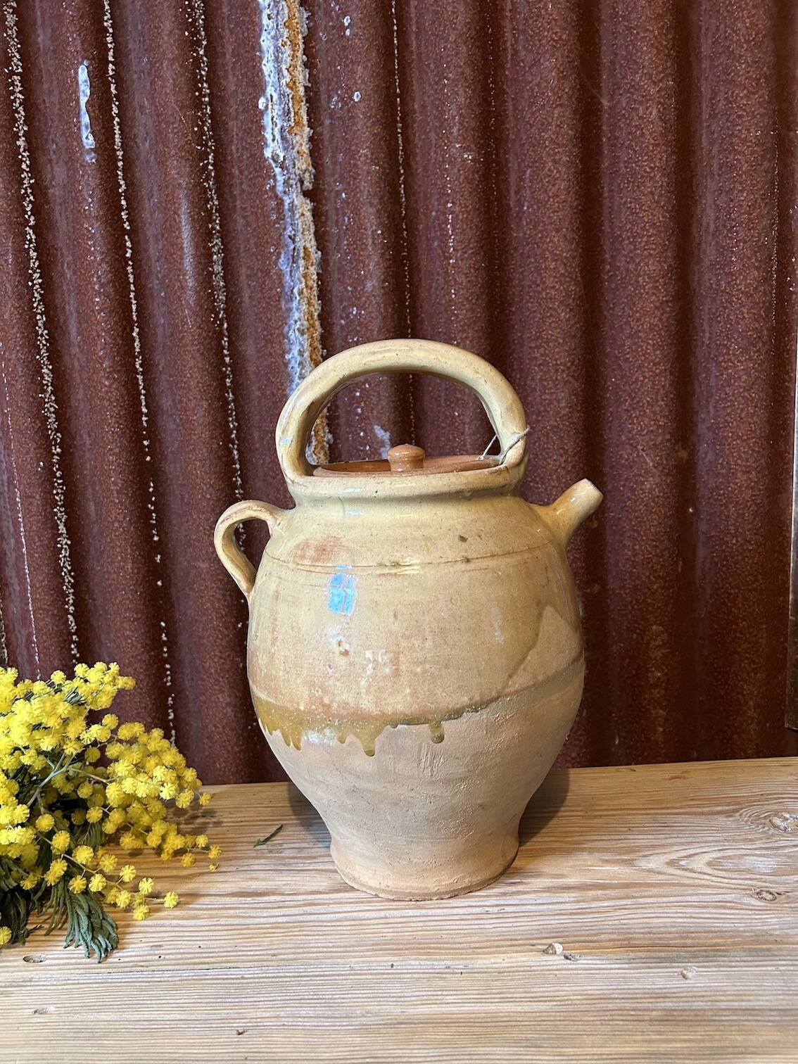Large terracotta jug