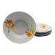6 porcelain deep plates “chriss g. collection”
