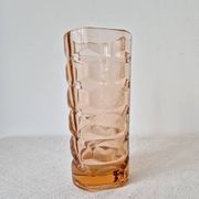 Glass vase 'Rosaline' Art Deco style '60s - Vintage Luminarc
