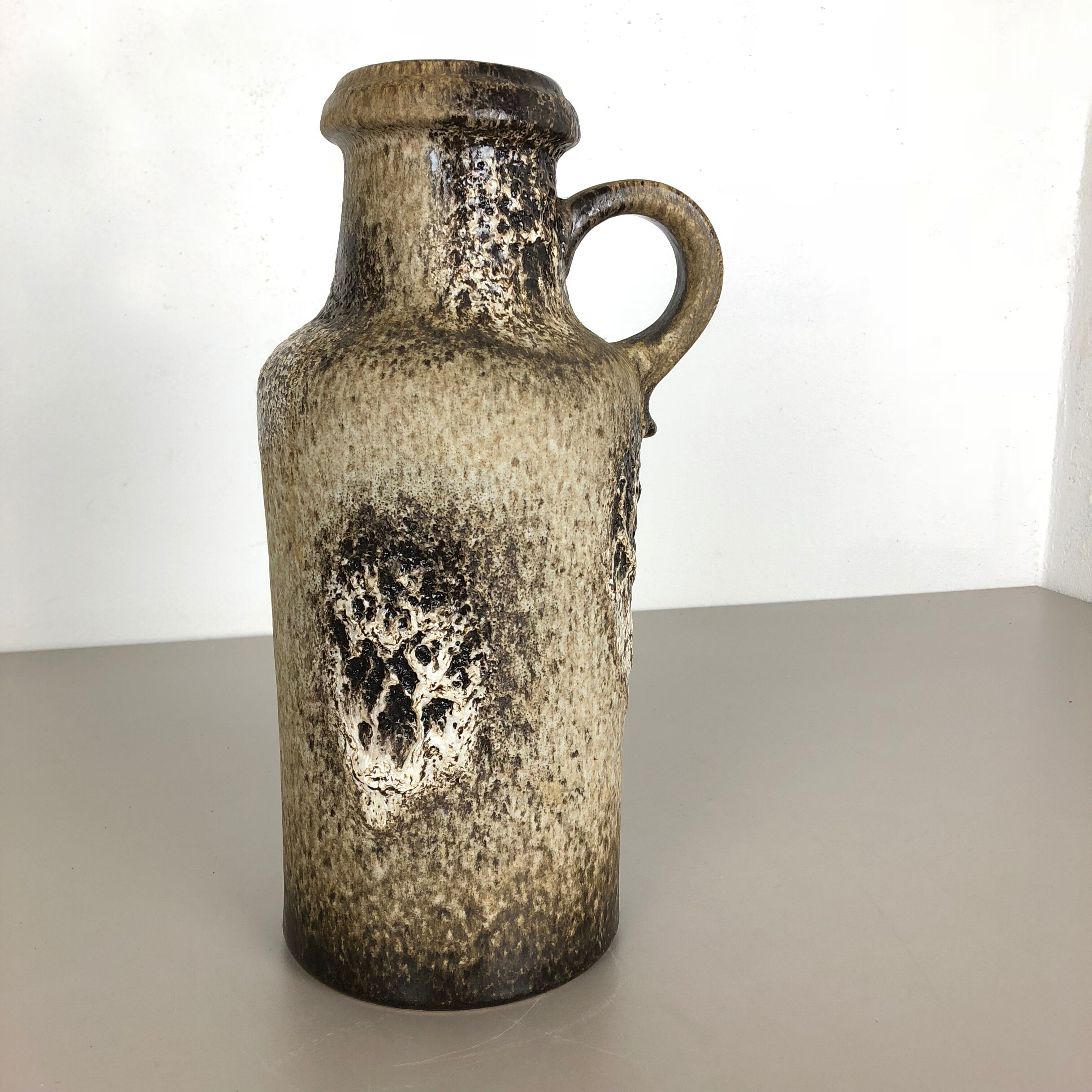 Large Multi-Color Vase Fat Lava "407-35" Vase by Scheurich, Germany, 1970s