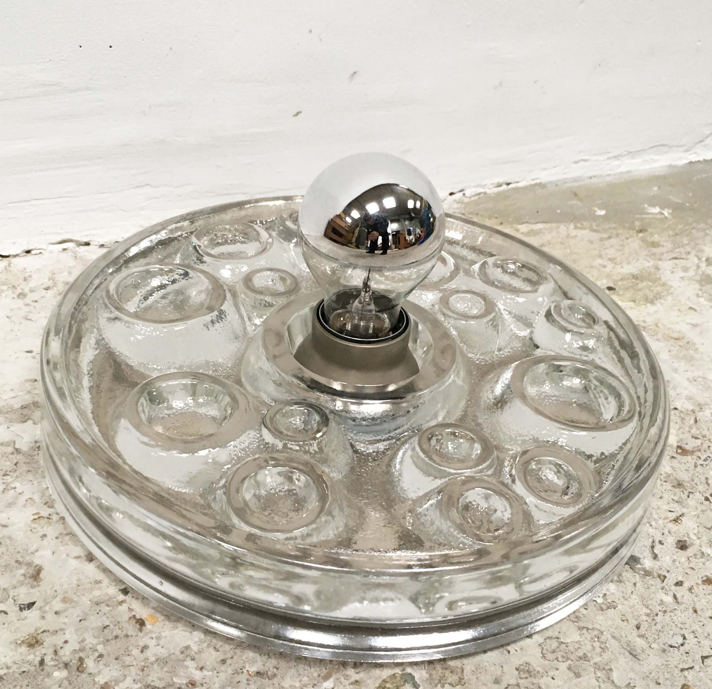 60s/70s glass applique