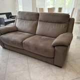 Two-seater grey sofa