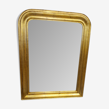 Miroir doré d'époque Louis-Philippe - 81x62cm