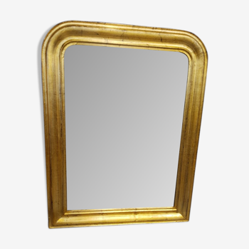 Golden mirror of the Louis-Philippe period - 81x62cm