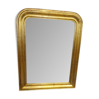 Golden mirror of the Louis-Philippe period - 81x62cm