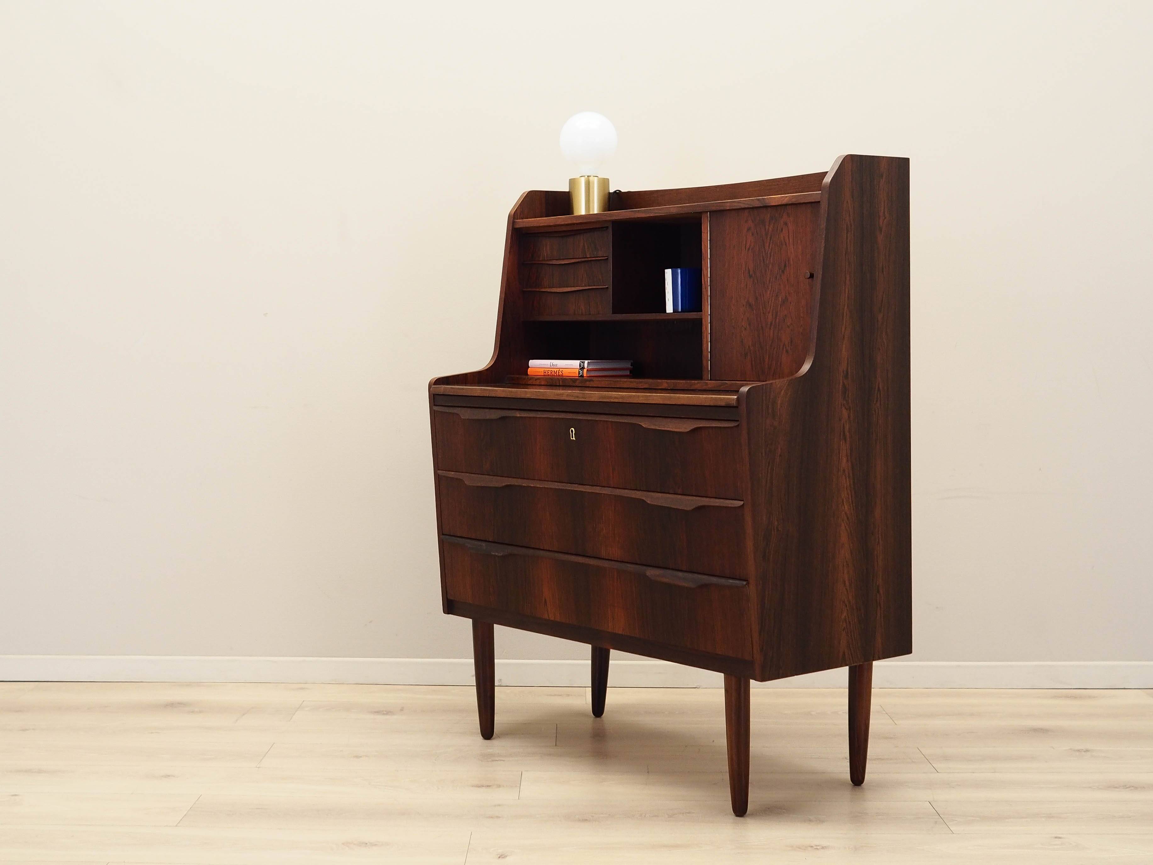 Rosewood secretary, Danish design, 1970s, production: Denmark