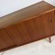 Buffet bas en teck vintage des années 60, style mid-century HiFi.