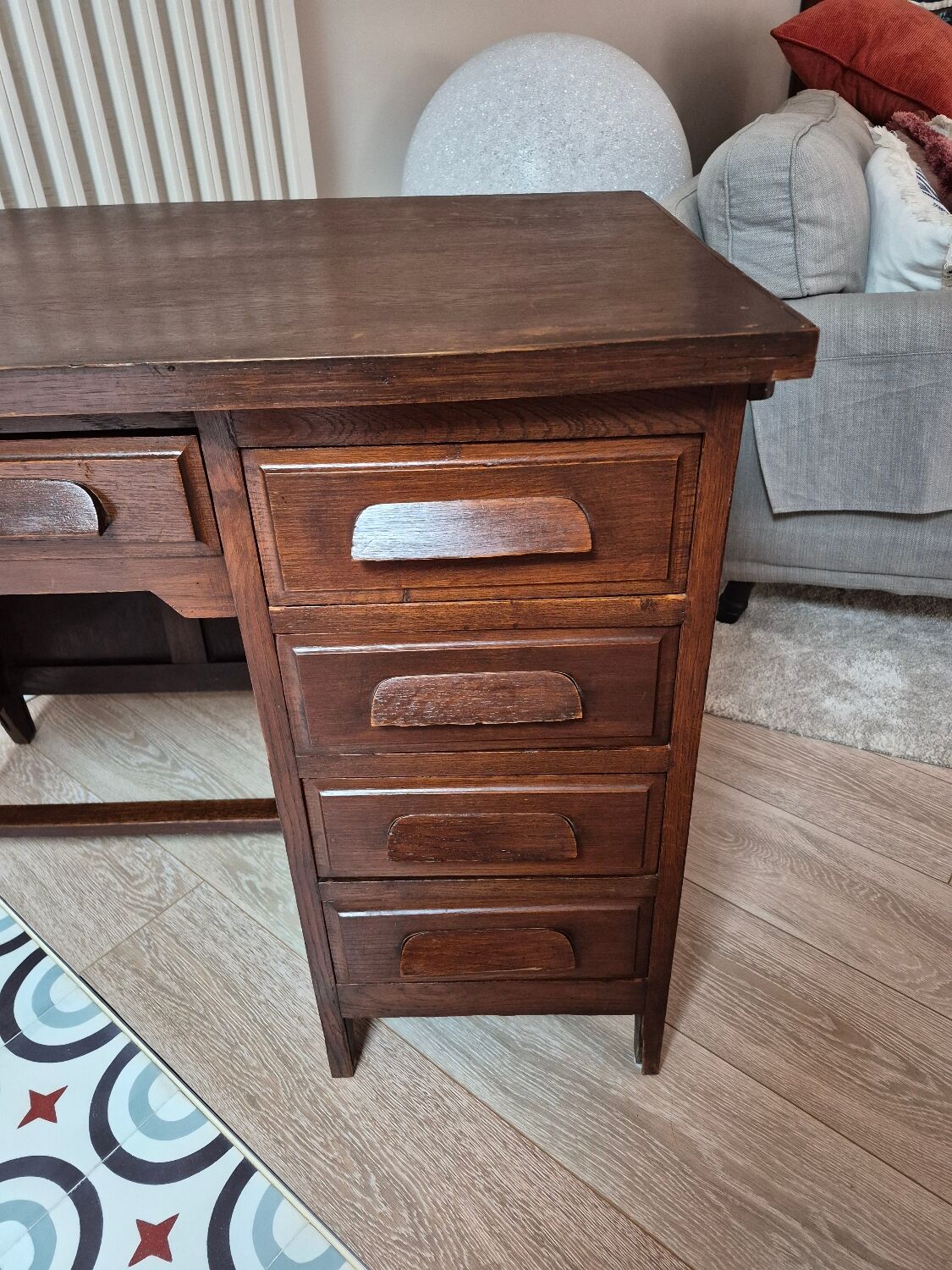 Small vintage wooden desk