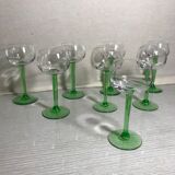 Series of 8 wine glasses