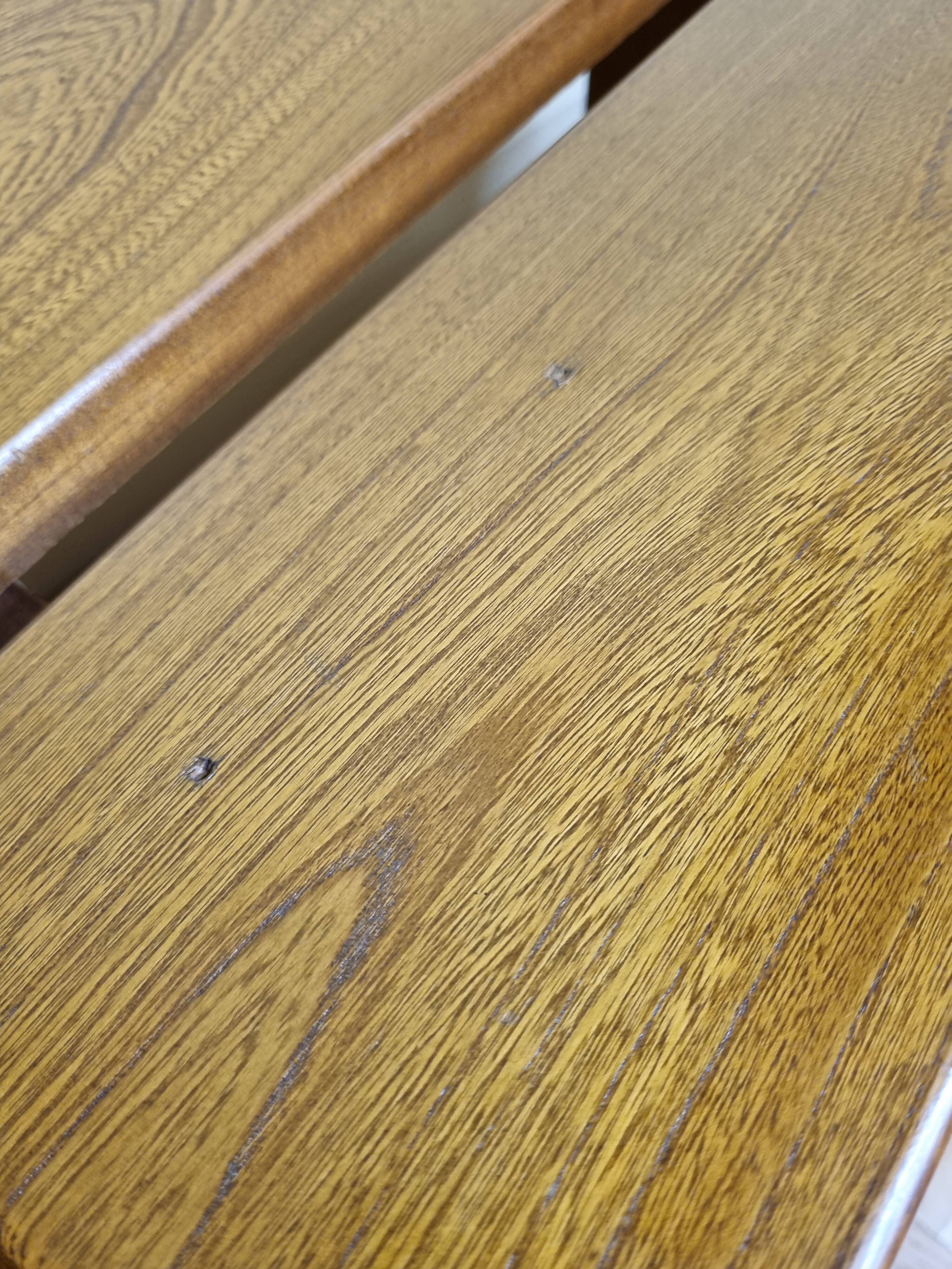 Solid wood bench "Gautier" vintage, 60s-70s