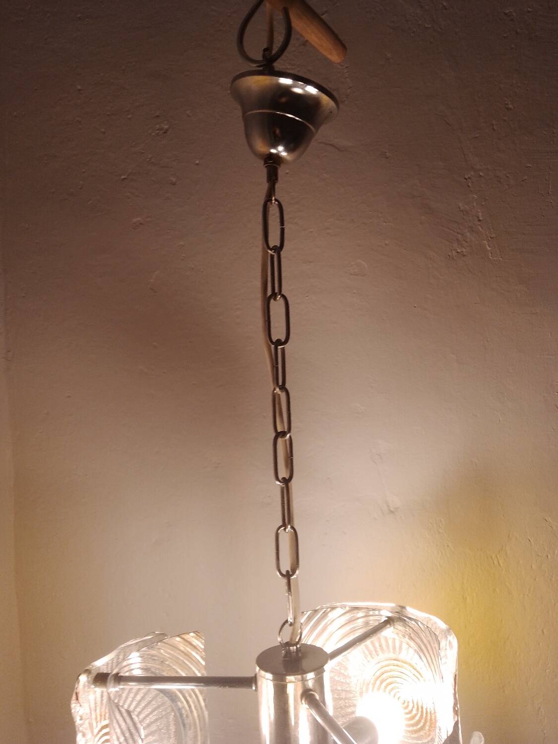 Murano glass pendant chandelier zuccheri mazzega ceiling light wine light fixture